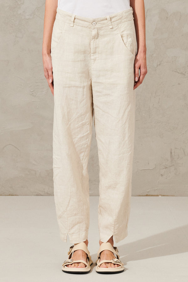 Pantalone in lino comfort fit | 1012.CFDTRXE145.01
