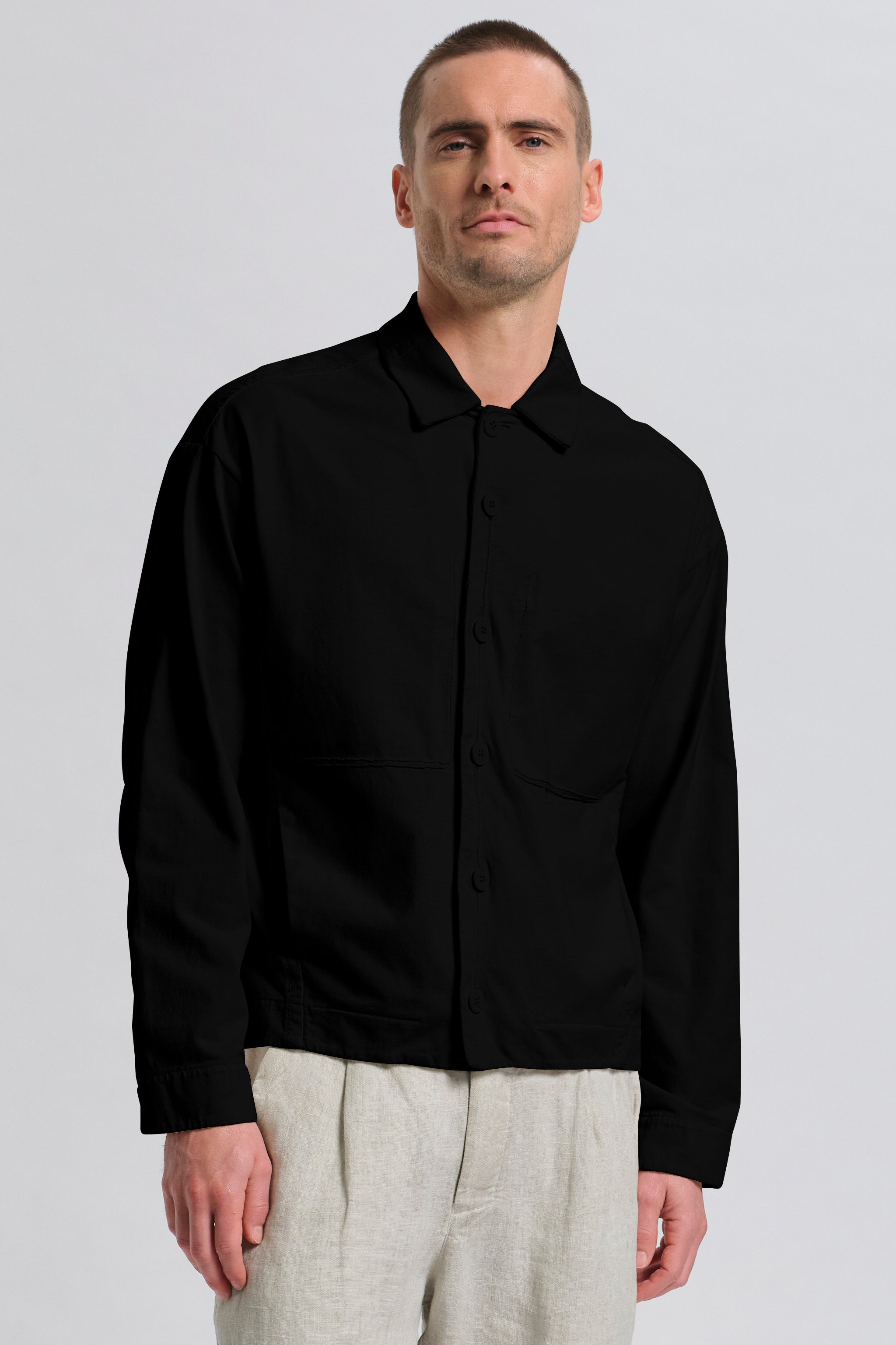 THE CLASIK 24aw 46 美品　OVERSHIRT Oversize overshirt in heavy cotton jersey | 1017.CFUTRCF152.U10