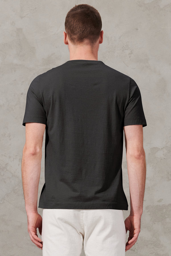 T-shirt girocollo regular-fit in jersey di cotone | 1011.CFUTRW1362.U12