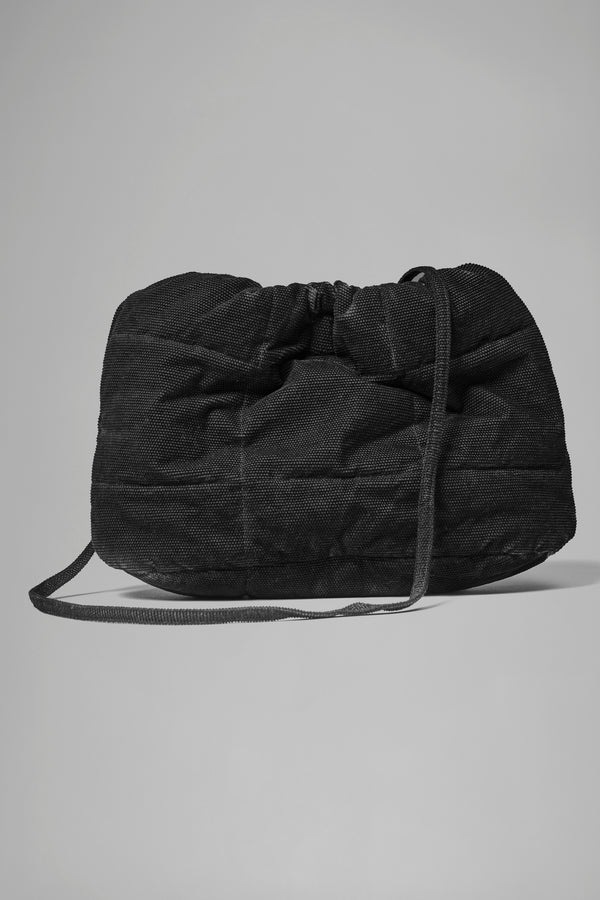 Borsa piccola trapuntata in misto cotone con tintura a freddo con chiusura a calamita | 1016.BGSDTRBT295E.110