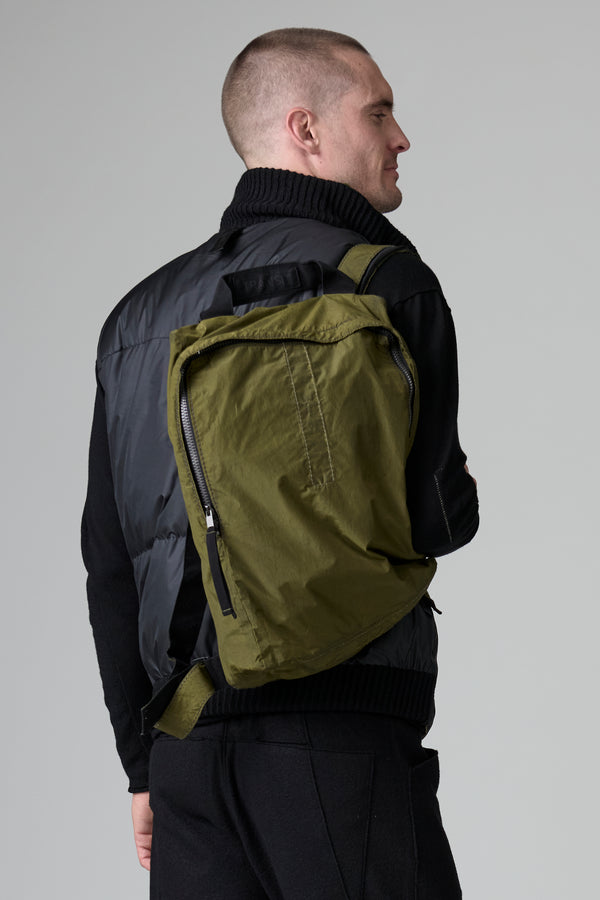 Sac à dos en toile de coton et polyamide, déperlant, teint à froid et détails en ruban de coton | 1016.BGSUTRB4000.U04