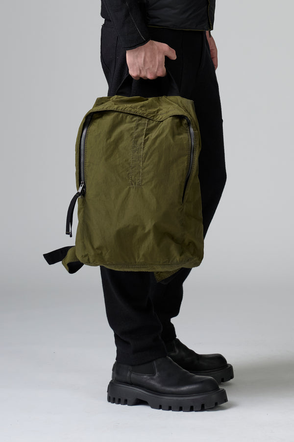 Water repellent, cotton and polyamide backpack with cold dyeing and cotton webbing details | 1016.BGSUTRB4000.U04