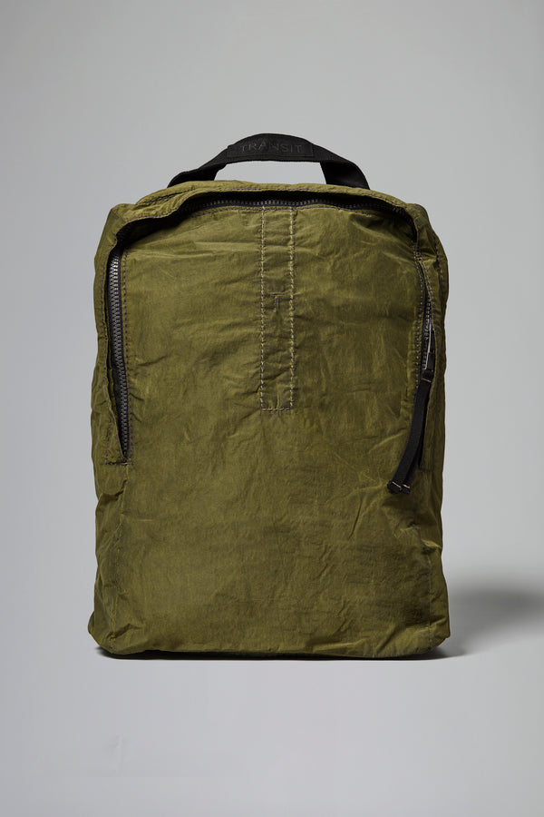 Water repellent, cotton and polyamide backpack with cold dyeing and cotton webbing details | 1016.BGSUTRB4000.U04
