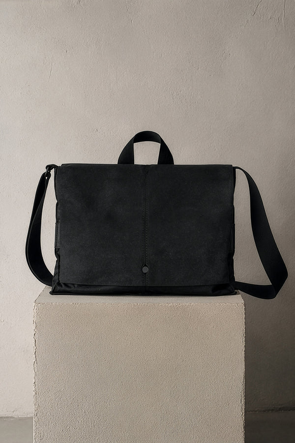Sac messenger en cuir ciré effet marbré | 1019.BGSUTRE4002.U10