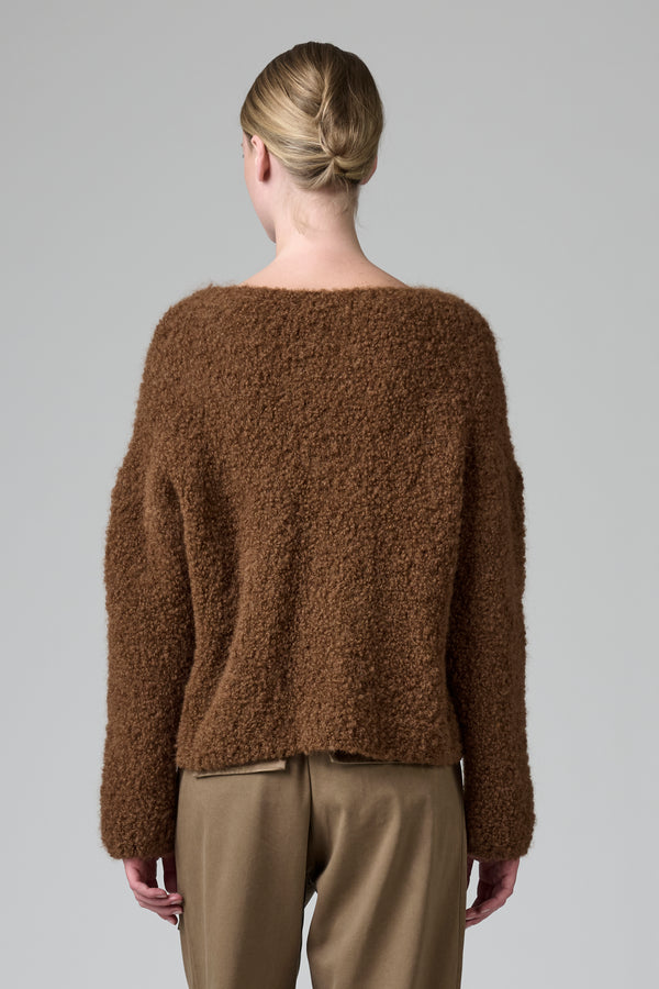 Maglia girocollo in filato di alpaca naturale | 1016.CFDTDB-0100.140