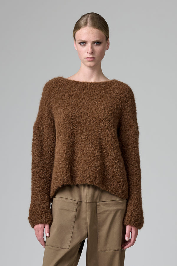 Maglia girocollo in filato di alpaca naturale | 1016.CFDTDB-0100.140