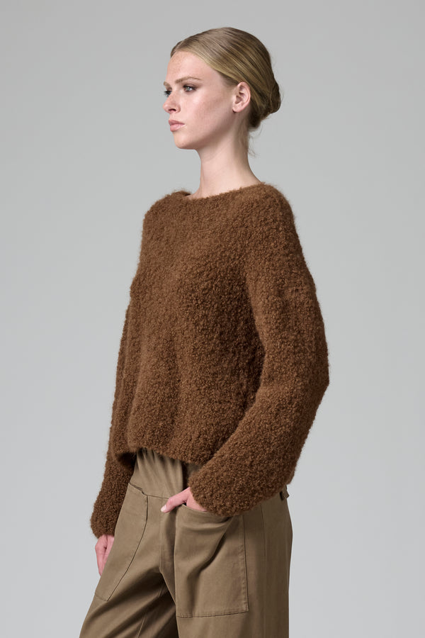 Maglia girocollo in filato di alpaca naturale | 1016.CFDTDB-0100.140