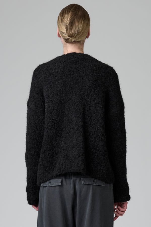 Cardigan con scollo a v in filato di alpaca naturale | 1016.CFDTDB-0101.901