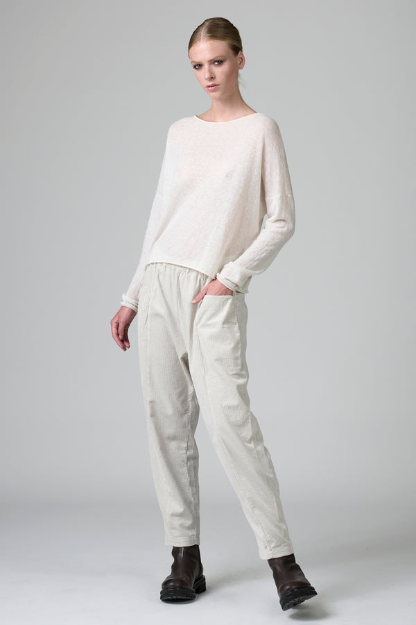 Maglia con scollo a barchetta in filato di baby alpaca e lana | 1016.CFDTDB-0900.105