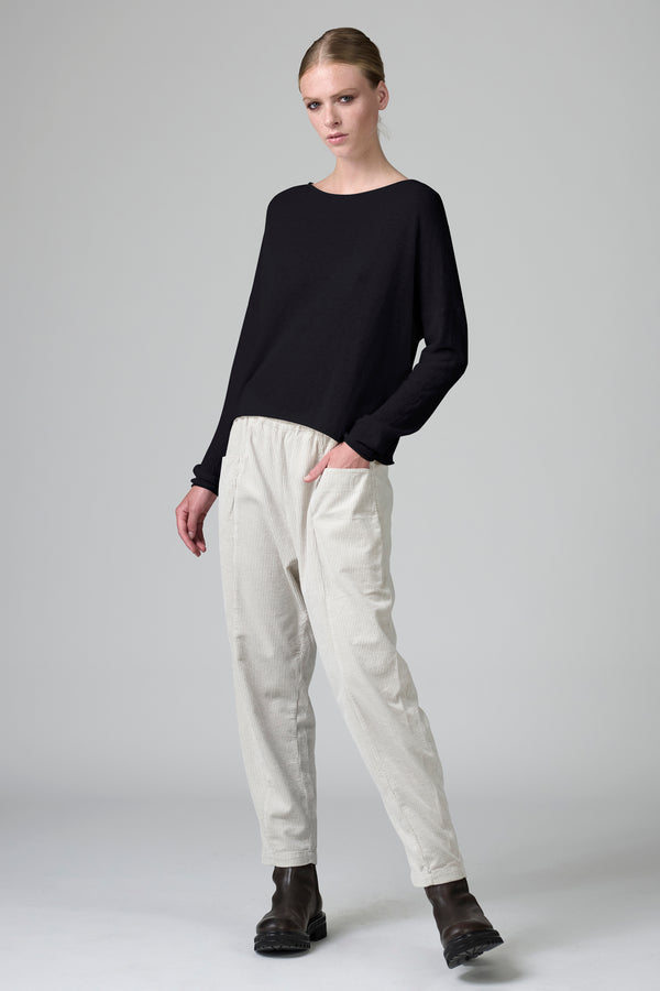 Maglia con scollo a barchetta in filato di baby alpaca e lana | 1016.CFDTDB-0900.901