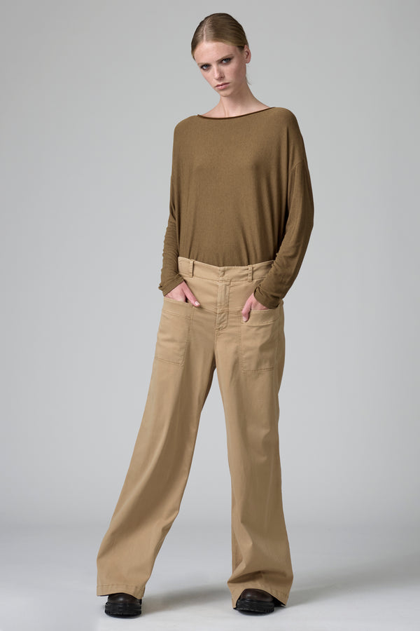 Pantalone regular fit in tencel e cotone stretch | 1016.CFDTDB-5903.140