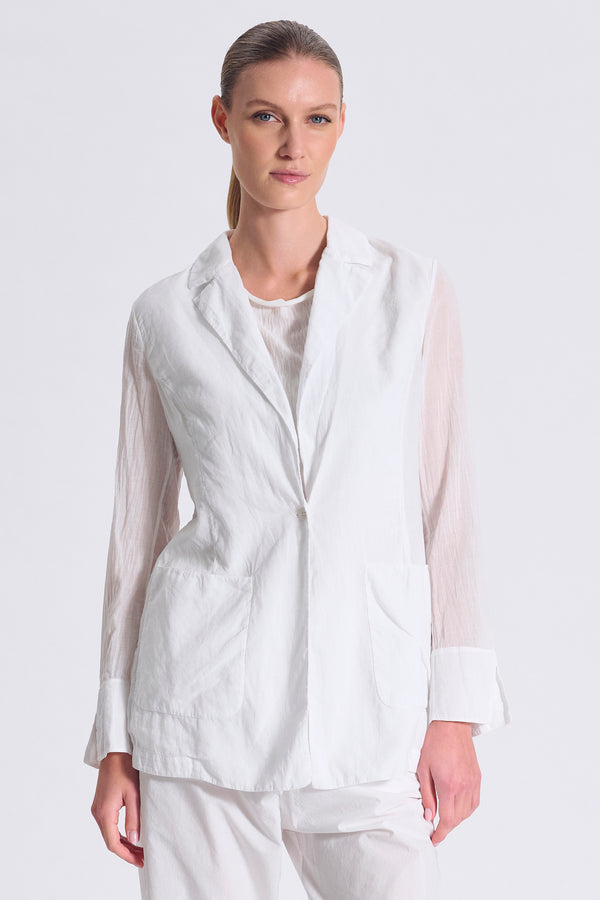 Giacca dalla vestibilità regolare in mussola di cotone | 1017.CFDTDC-5004.110