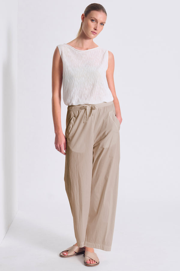 Pantalone dritto in popeline di cotone stretch dalla vestibilità morbida | 1017.CFDTDC-5005.135