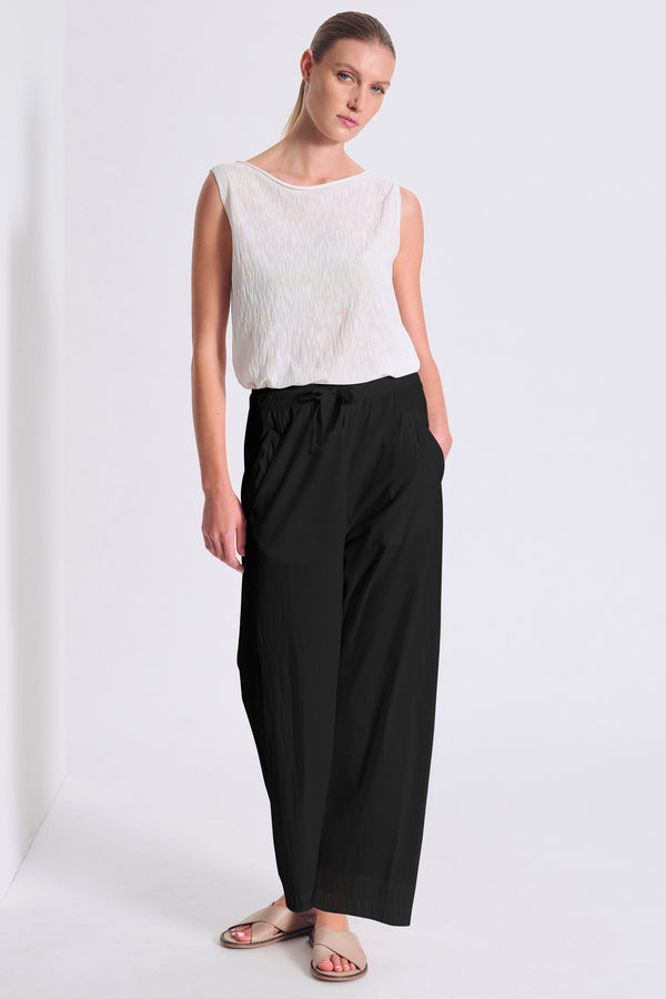 Pantalone dritto in popeline di cotone stretch dalla vestibilità morbida | 1017.CFDTDC-5005.901