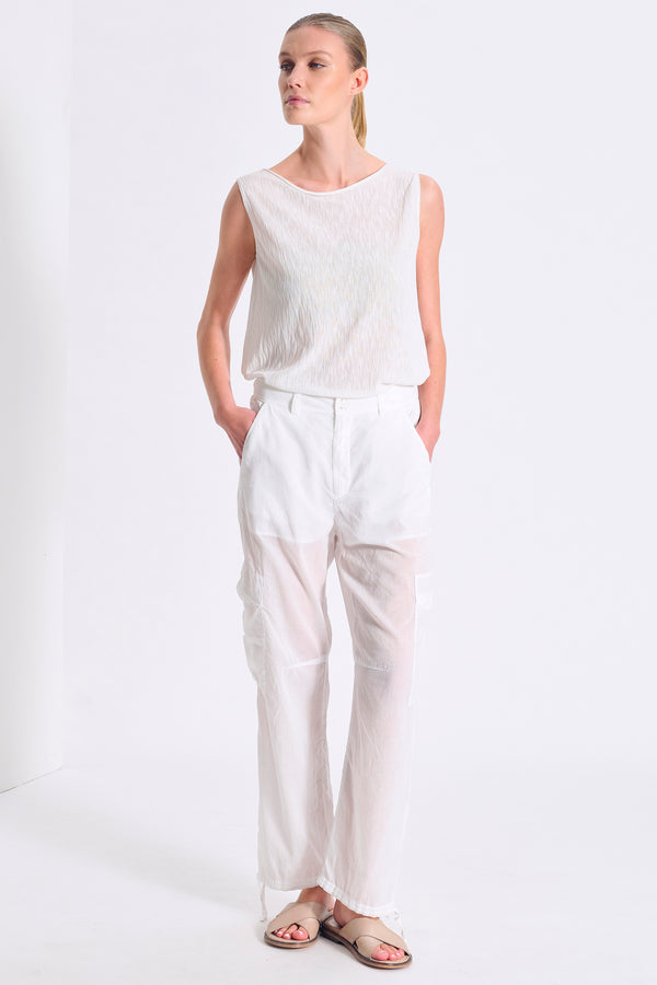 Pantalone cargo in mussola di cotone dalla vestibilità morbida | 1017.CFDTDC-5007.110