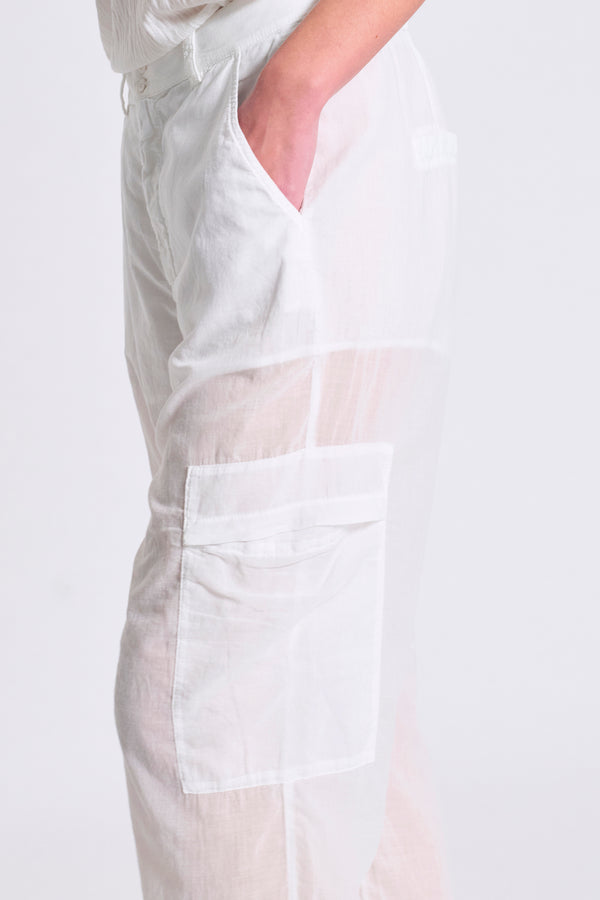 Pantalone cargo in mussola di cotone dalla vestibilità morbida | 1017.CFDTDC-5007.110