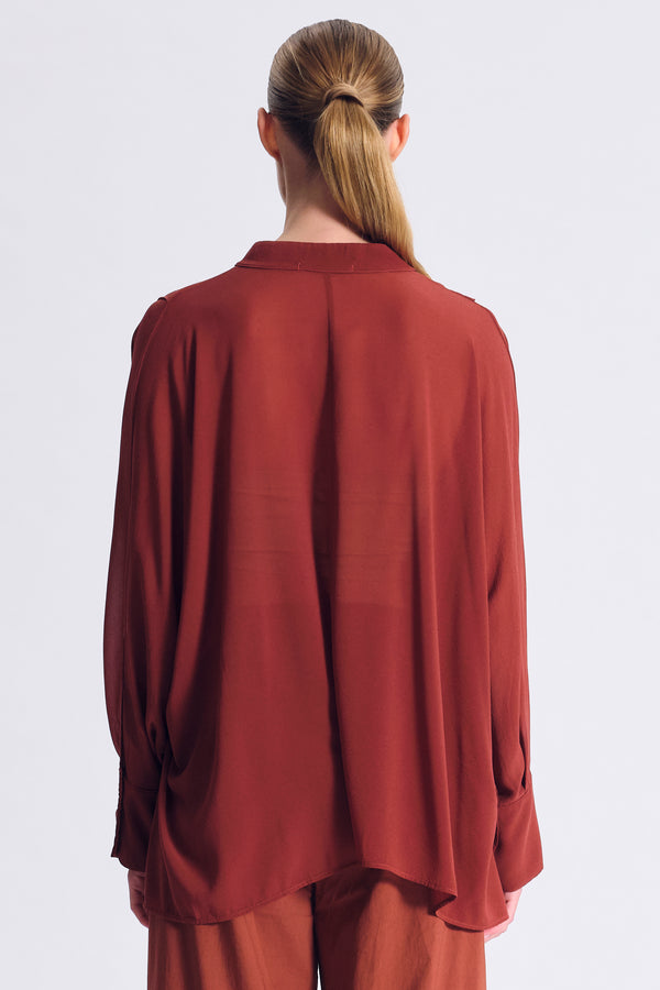 Oversize-Bluse aus Seide-Voile | 1017.CFDTDC-5201.650