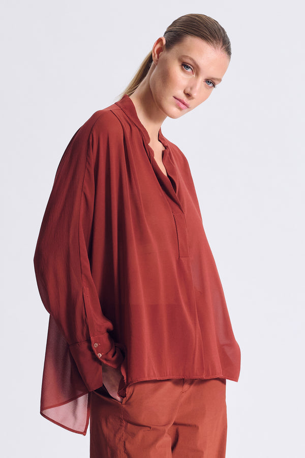 Oversize-Bluse aus Seide-Voile | 1017.CFDTDC-5201.650