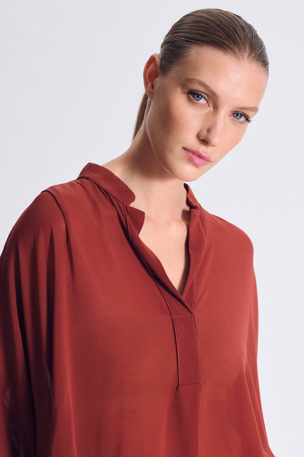 Oversize-Bluse aus Seide-Voile | 1017.CFDTDC-5201.650