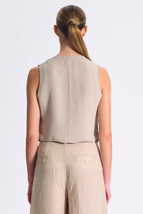 Gilet in lino e viscosa | 1017.CFDTDC-5700.135