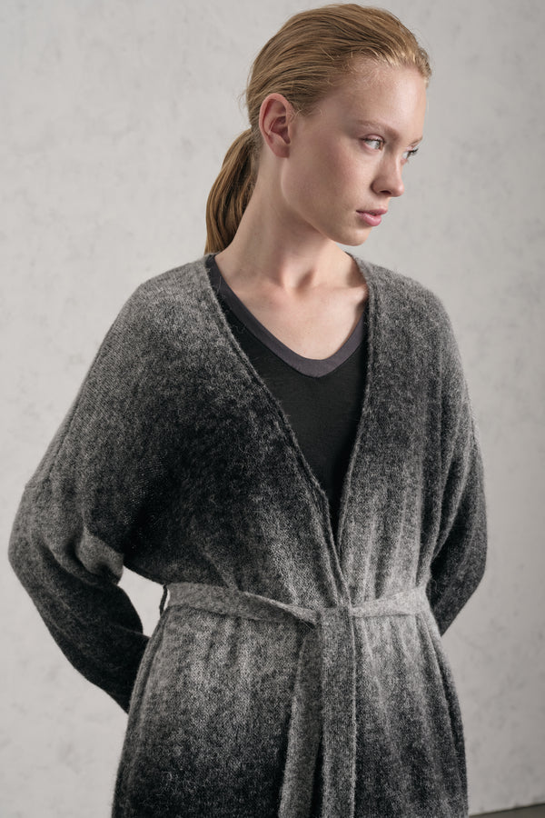 Cardigan, lang geschnitten, aus bedrucktem Alpaka-Mix-Garn mit schattierter Optik | 1019.CFDTDE-0501.975