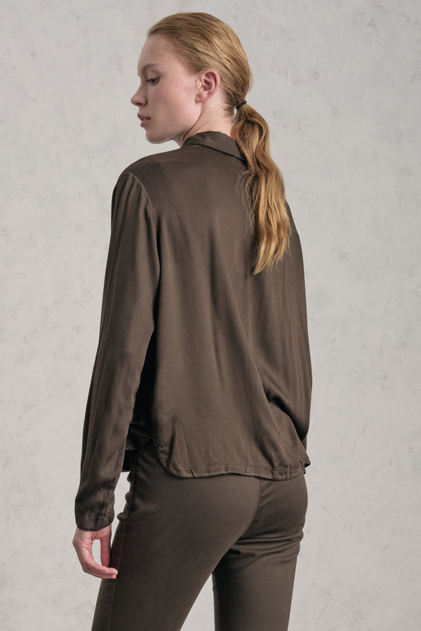 Camicia regular fit in raso di viscosa | 1019.CFDTDE-5104.490