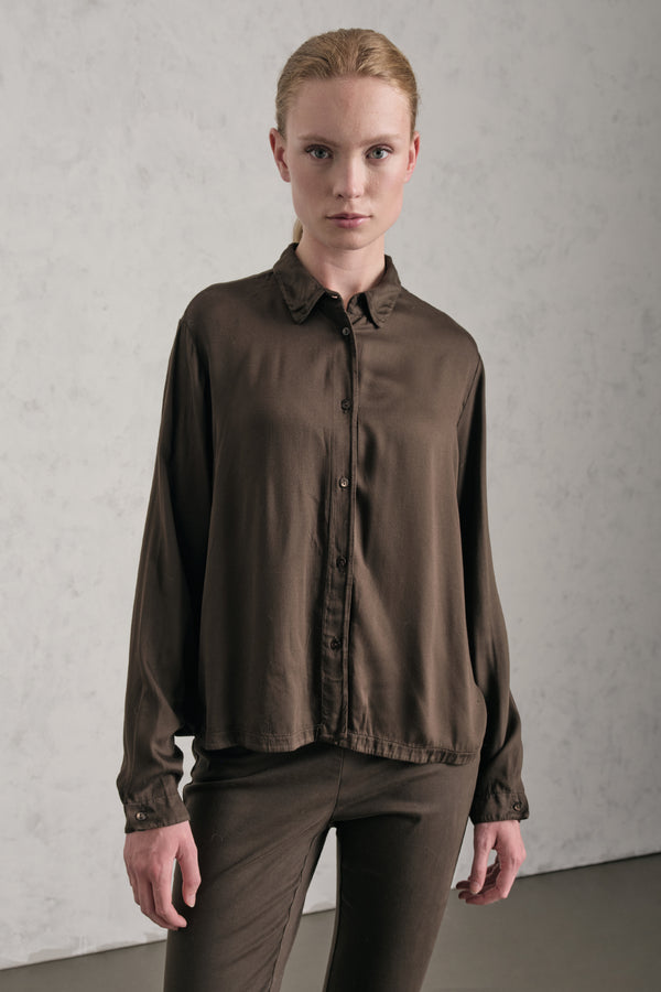 Camicia regular fit in raso di viscosa | 1019.CFDTDE-5104.490