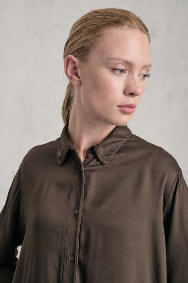 Camicia regular fit in raso di viscosa | 1019.CFDTDE-5104.490