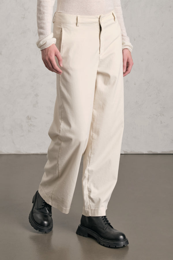 Palazzo-Hose aus Tencel-Baumwoll-Stretch | 1019.CFDTDE-5900.120