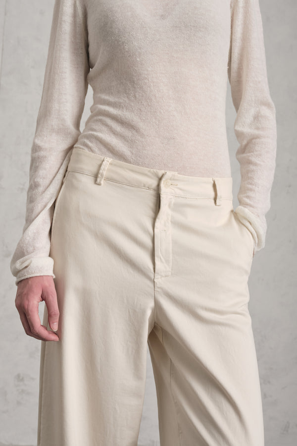 Palazzo-Hose aus Tencel-Baumwoll-Stretch | 1019.CFDTDE-5900.120