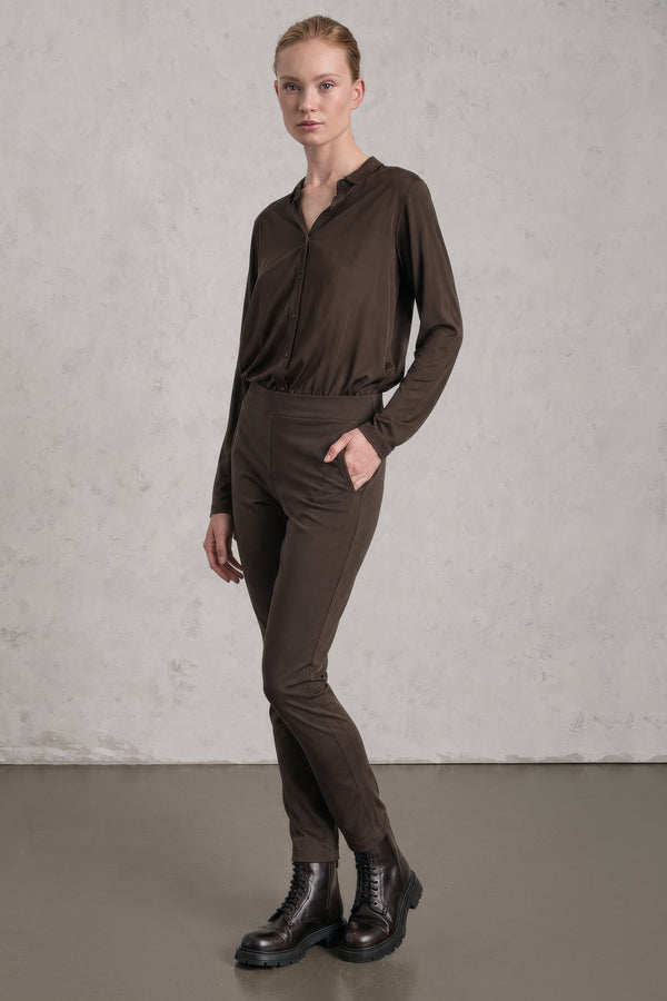 Leggings in tencel e cotone stretch | 1019.CFDTDE-5902.490