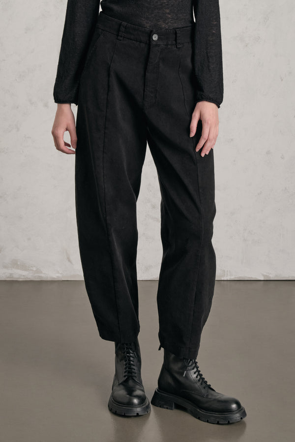 Hose im Relaxed Fit aus elastischem Modal-Tencel-Gewebe | 1019.CFDTDE-6001.901