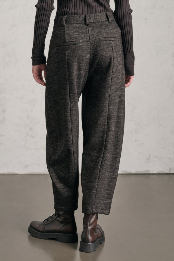 Pantalone relaxed fit in misto lana con tasche davanti alla francese | 1019.CFDTDE-7000.490