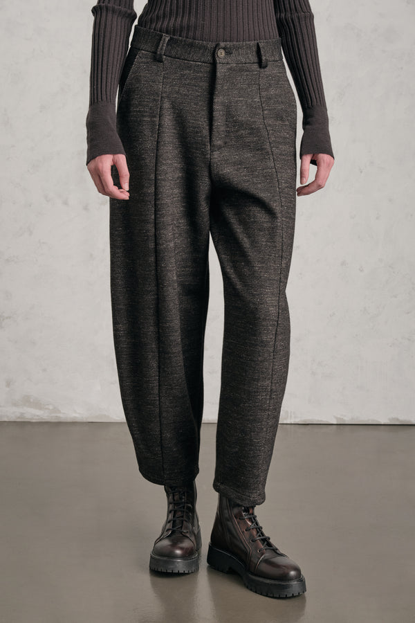 Pantalone relaxed fit in misto lana con tasche davanti alla francese | 1019.CFDTDE-7000.490