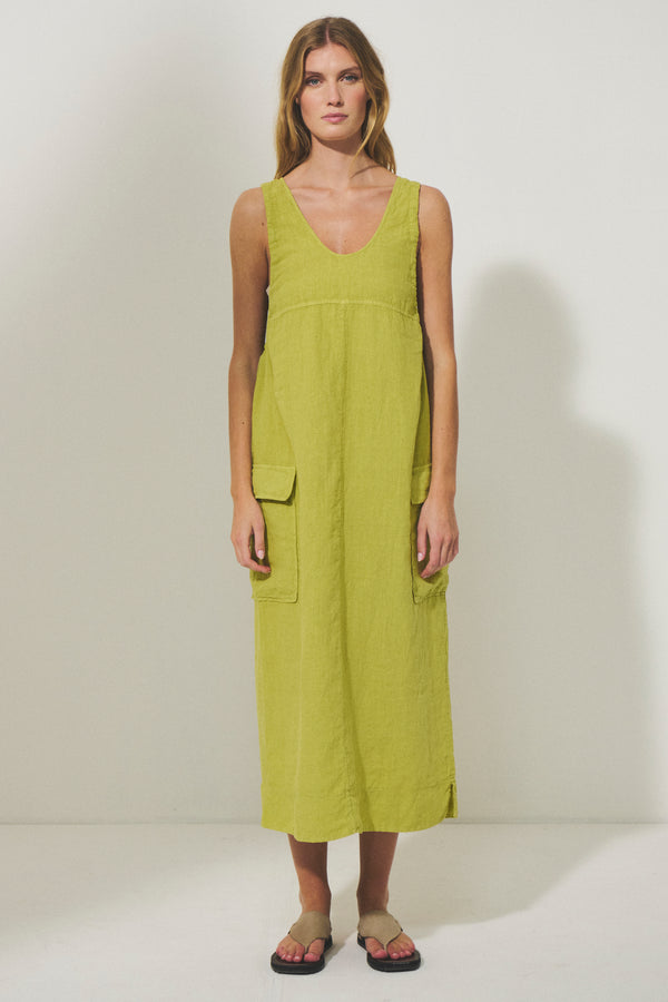 linen dungaree dress Linen Long Pinafore dress. Linen apron dress. Linen Pinafore. Long Pinafore dress. Cross-back dress. Washed Linen dungarees skirt