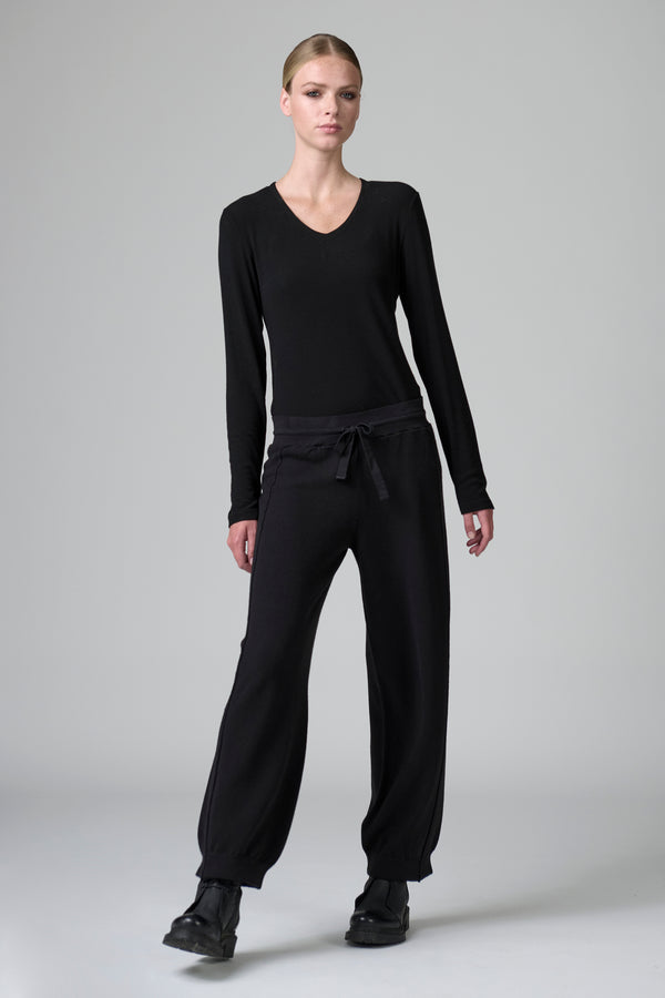 Pantalone in maglia rasata di viscosa e lana | 1016.CFDTRB11465.10