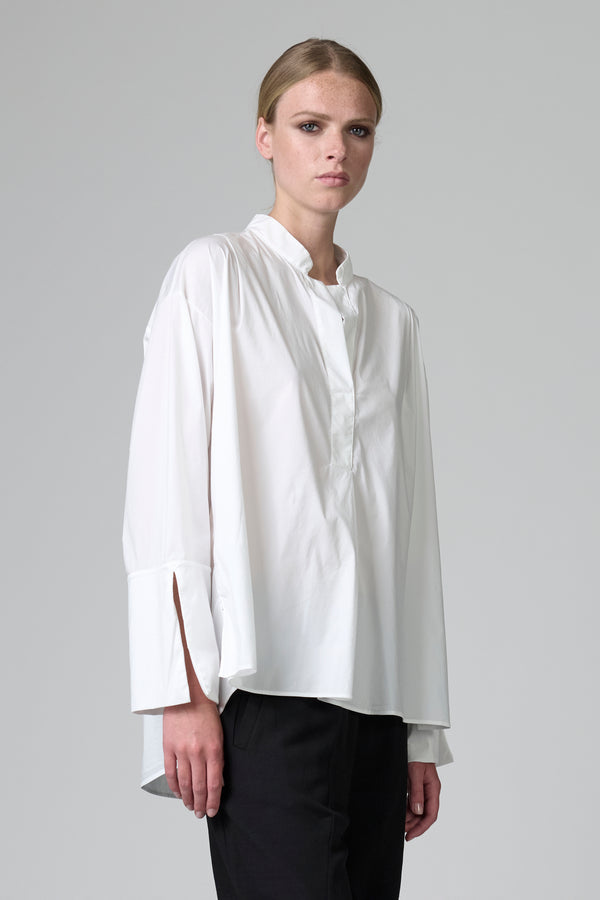 Camicia over in popeline di cotone stretch | 1016.CFDTDB-5003.110