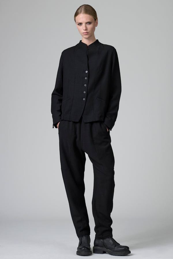 Stretch wool and viscose shaped jacket | 1016.CFDTRBC120.10