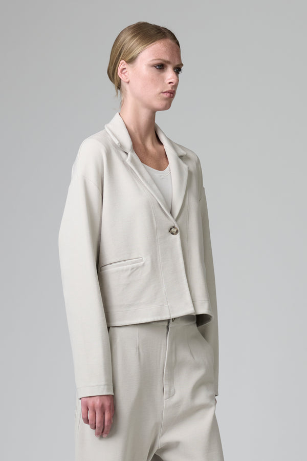 Over-fit jacket in stretch viscose blend jersey | 1016.CFDTRBH172.01