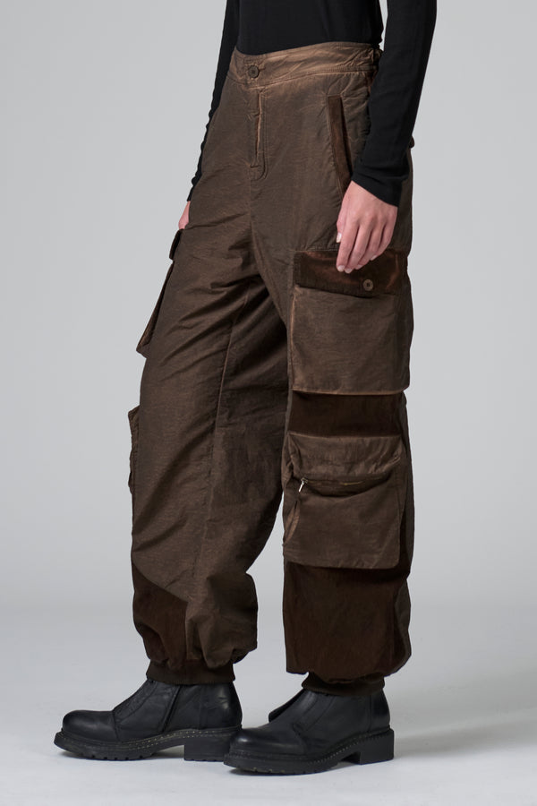 Cargohose im Comfort Fit, kalt gefärbt, aus Baumwolle und Nylon mit Einsätzen aus Samt | 1016.CFDTRBT292E.119