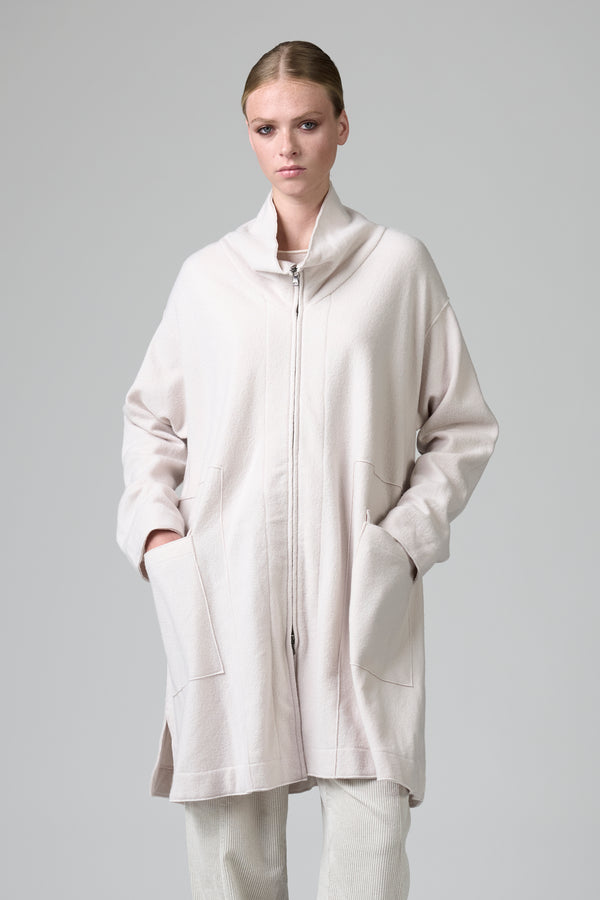 Zipped boiled wool  coat | 1016.CFDTRBU300.01