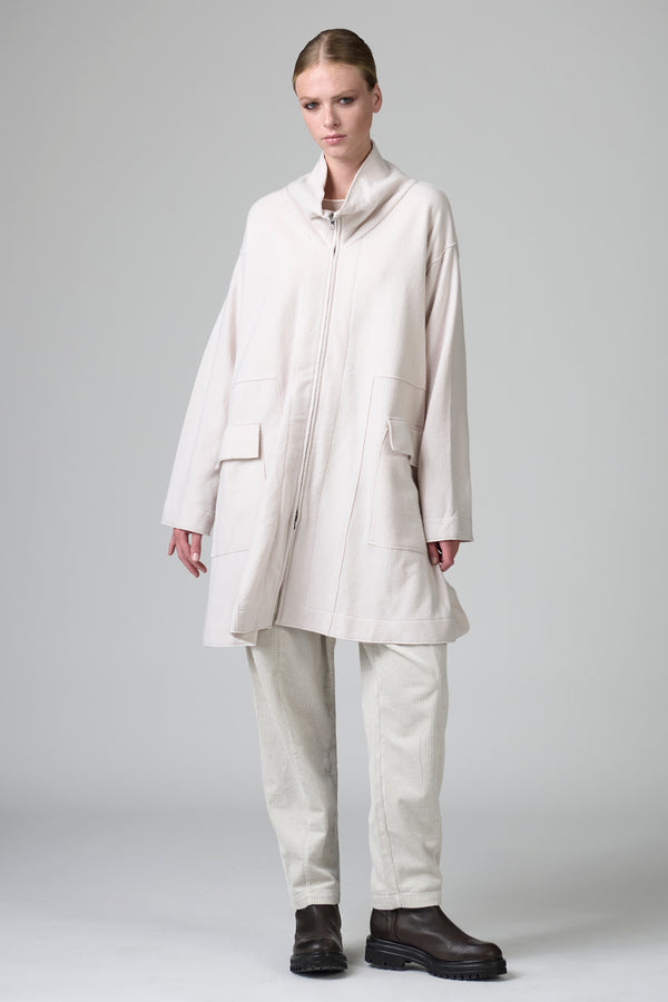 Zipped boiled wool  coat | 1016.CFDTRBU300.01