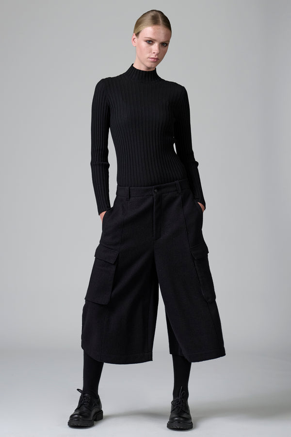 Boiled wool cargo bermuda shorts | 1016.CFDTRBU302.10