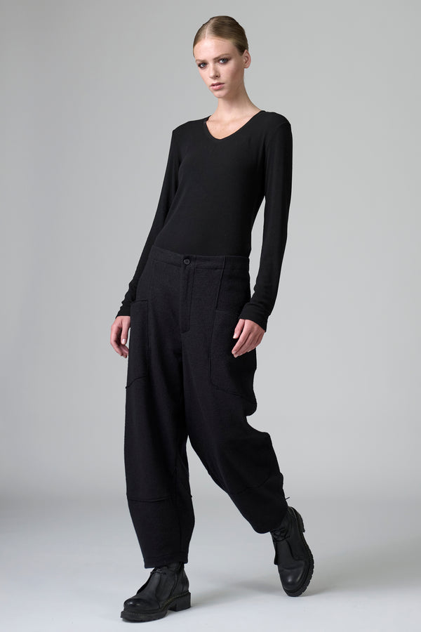 Pantalone ampio in panno di lana | 1016.CFDTRBU303.10