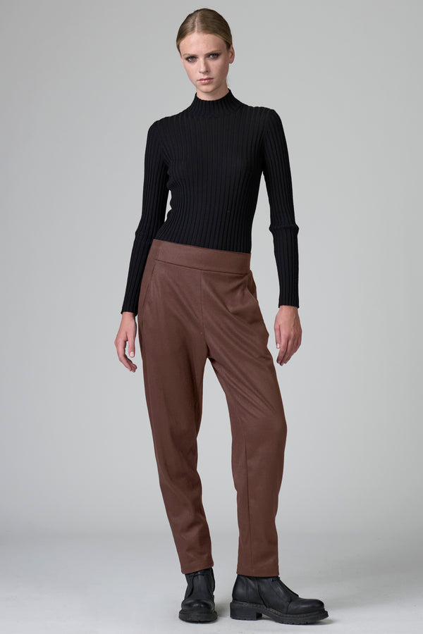 Pantalone regular fit in maglia di lana cotta | 1016.CFDTRBV316.19