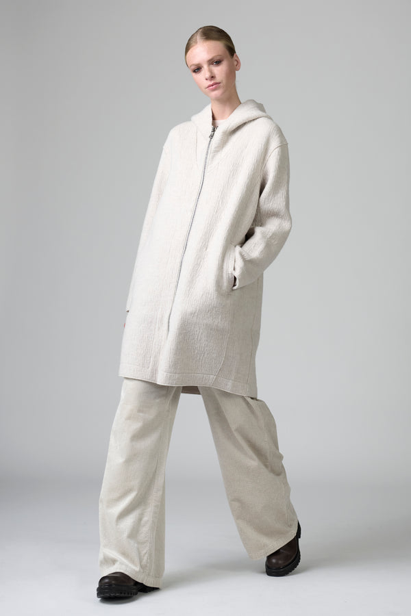 Jacke im Comfort Fit mit Kapuze aus Boiled Wool - Main Image