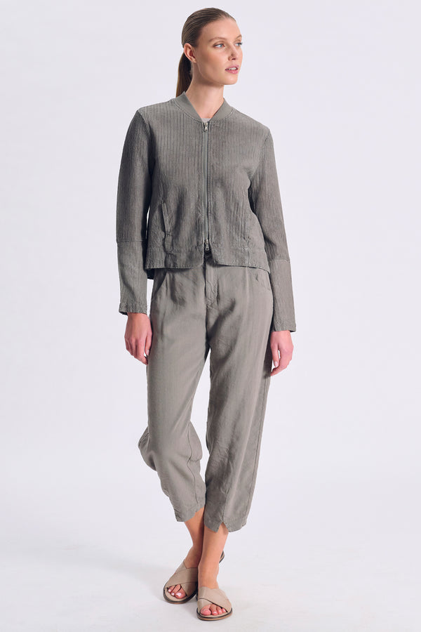 Giubbino in pelle traforata con inserti in maglia | 1017.CFDTRC3380.12