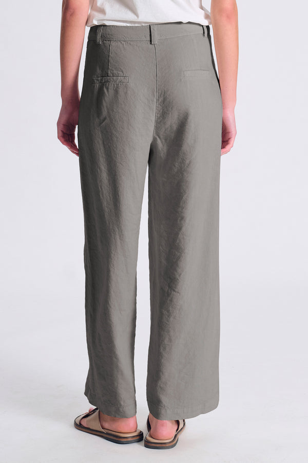 Pantalone gamba larga in lino e viscosa stretch | 1017.CFDTRCC121.12