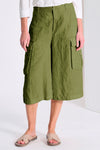 Bermuda long à poches et jambe large en lin | 1017.CFDTRCD138.23