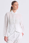 Camicia in lino, linea morbida con collo camicia | 1017.CFDTRCE140.00